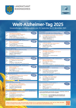 Plakat zum Welt-Alzheimer-Tag 2025