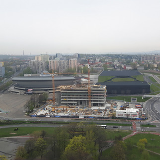 Kattowitz/Katowice - Mehrzweckhalle „Spodek“, Internationales Kongresszentrum, Schlesische Philharmonie und ein Neubau 