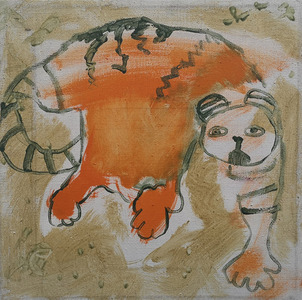 Eva Haupt - McTiger, 2021, Eitempera/Leinwand