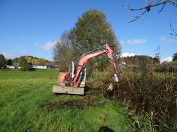 Der Einsatz eines Mähkorbs - wie hier in Tettnang - hat sich für die schonende Gewässerunterhaltung bewährt. Foto: D. Doer, LEV Bodenseekreis