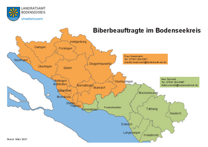 Aufteilung der Biberbeauftragten