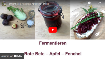 Fermentieren von Fenchel