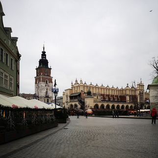 Der Altstadt von Krakau im Dezember