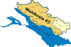Karte des Wahlkreises 67