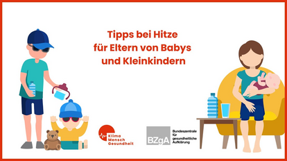 Tipps bei Hitze für Eltern von Babys und Kleinkindern