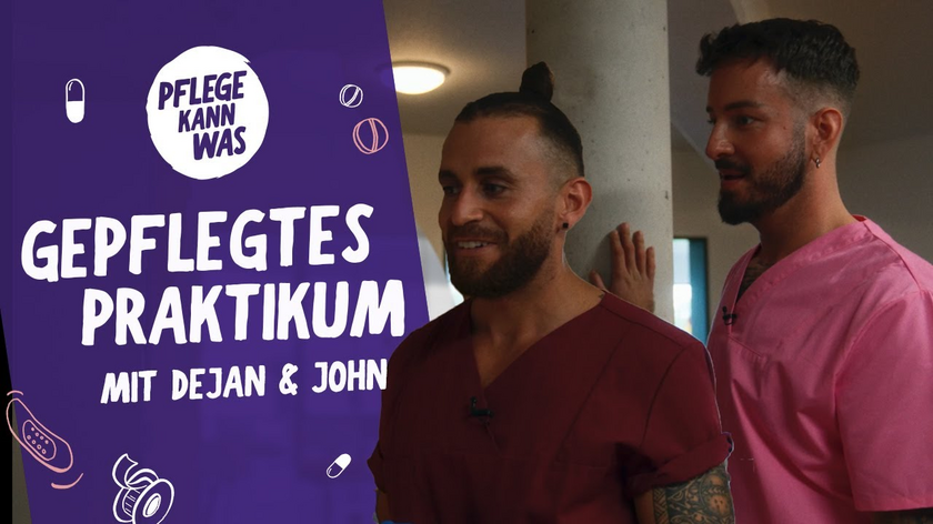 Das gepflegte Praktikum | Folge 2: John & Dejan in der Altenpflege #PflegeKannWas