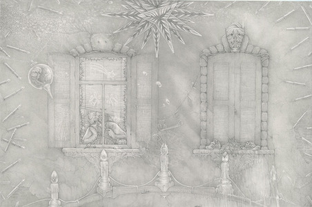 Bianca Strauch - Brücke, 2021, Bleistift/Papier <br>Foto: © Copy Köthe