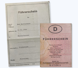 Alte Führerscheine