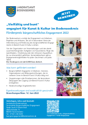 Ausschreibung Förderpreis 2022