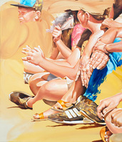 Martin Veigl - street romance, 2020, Öl/Leinwand