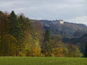 Blick auf Schloss Heiligenberg