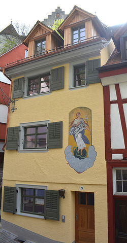 Wandmalerei in der Steigstraße Meersburg